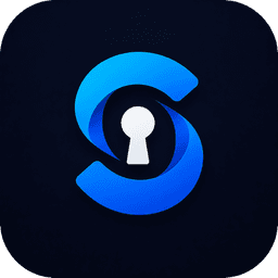 SafeKey blue keyhole logo
